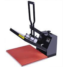 A clamshell heat press machine