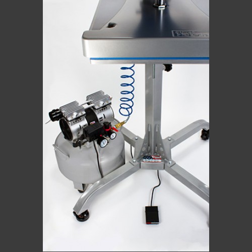 An example of a pneumatic heat press machine